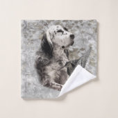 English Setter Tapestry Poster Canvas Print Acryli Badhandtuch Set (Waschlappen)