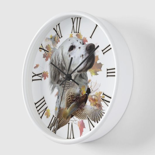 English Setter Uhr (Winkel)