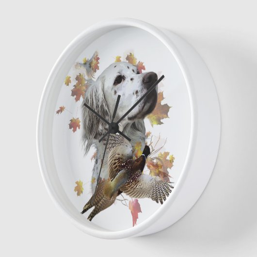 English Setter Uhr (Winkel)