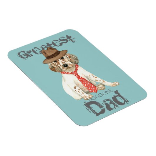 English Setter Vater Magnet (Rechte Seite)