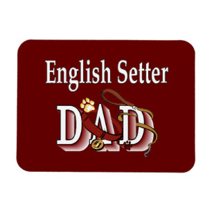 English Setter Vater Magnet