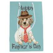 English Setter Vater Mittlere Geschenktüte (Vorderseite)