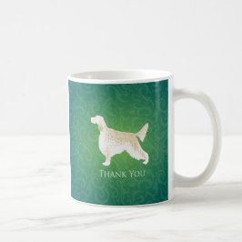 English Setter Vielen Dank Silhouette Kaffeetasse