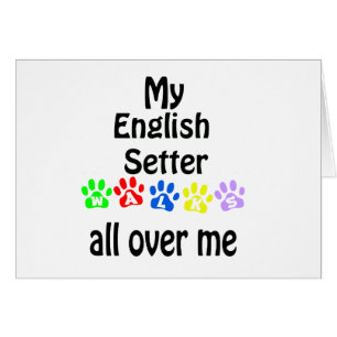 English Setter Walks Design