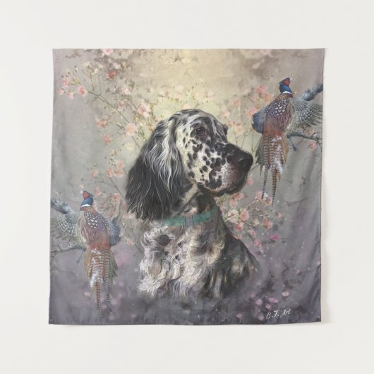 English Setter Wandteppich (Vorderseite)