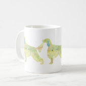 English Setter Watercolor Kaffeetasse (Vorderseite Links)