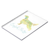 English Setter Watercolor Notizblock (Linke Seite)