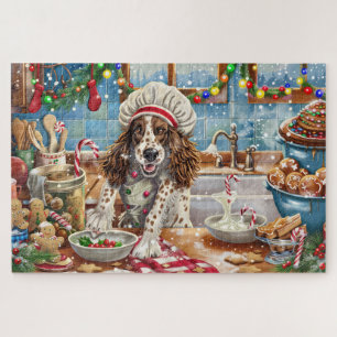 English Setter Weihnachtsbäckerei: Festliches Weih Puzzle