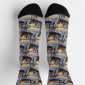 English Setter Weihnachtsboot Urlaub Socken (Oben)