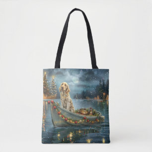 English Setter Weihnachtsfestliche Reise Tasche