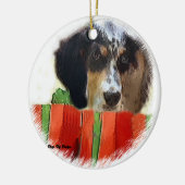 English Setter Weihnachtsgeschenke Ornament (Links)