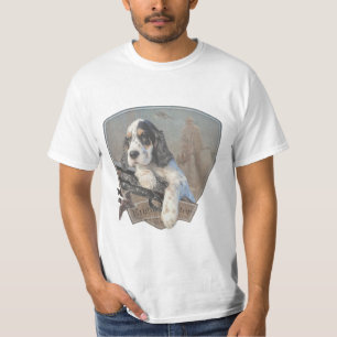 English Setter Welpe mit einer klassischen Schrotf T-Shirt