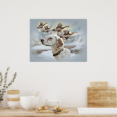 English Setter Winter Scene Poster (Küche)