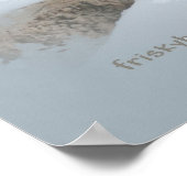 English Setter Winter Scene Poster (Ecke)