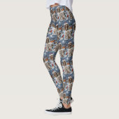 English Setter Winter Wonderland Christmas Joy Leggings (Links)