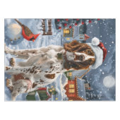 English Setter Winter Wonderland Christmas Joy Tischdecke (Vorderseite (Horizontal))