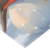 English Setter Winter Wonderland Christmas Joy Tischdecke (Schrägansicht)