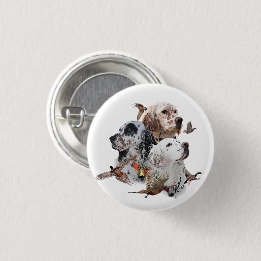 English Setters Button (Vorne & Hinten)