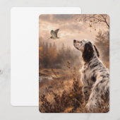 English Setters Einladung (Vorne/Hinten)