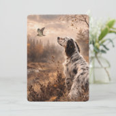 English Setters Einladung (Stehend Vorderseite)