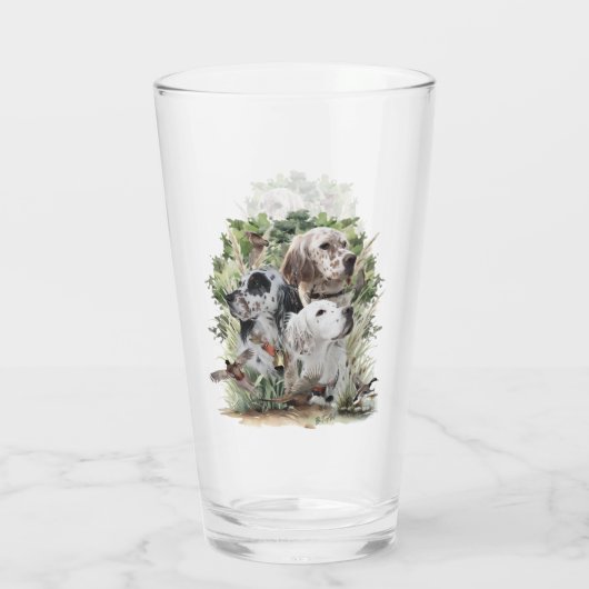 English Setters Glas (Rückseite)