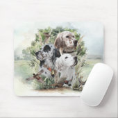 English Setters Mousepad (Mit Mouse)