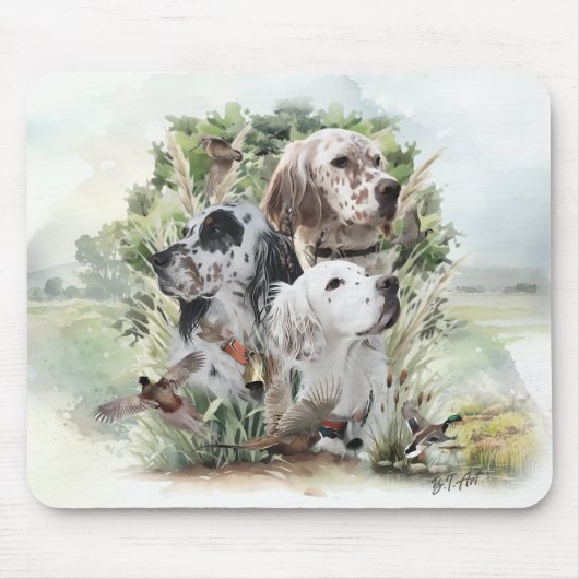 English Setters Mousepad (Vorne)