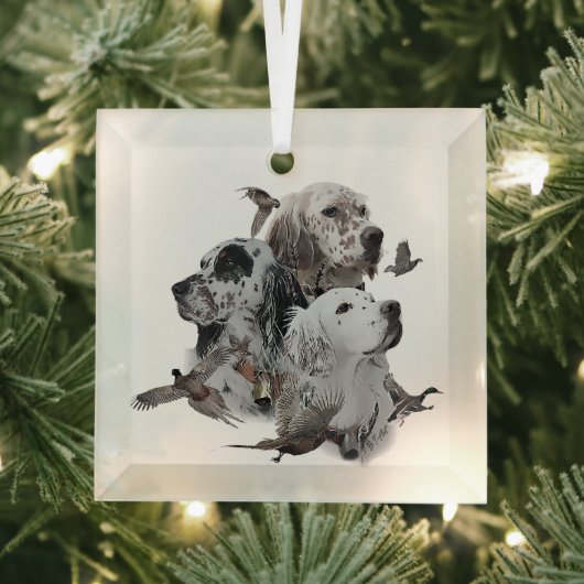 English Setters Ornament Aus Glas (Insitu)
