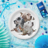 English Setters Pappteller (Party)