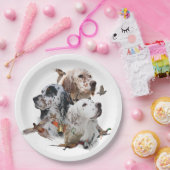 English Setters Pappteller (Party)