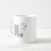 English Sheepdog Kaffeetasse (Vorderseite Links)