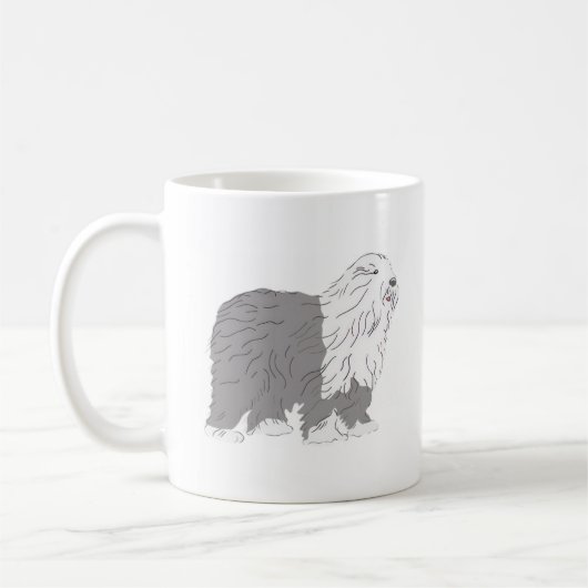 English Sheepdog Kaffeetasse (Links)