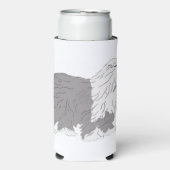 English Sheepdog Selters Dosenkühler (Seltzer Vorderseite)