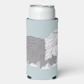 English Sheepdog Selters Dosenkühler (Seltzer Vorderseite)