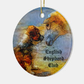 English Shepherd Ornament (einseitig) (Links)