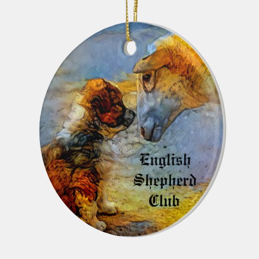 English Shepherd Ornament (einseitig) (Links)