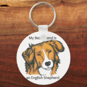 English Shepherd Schlüsselanhänger (Vorderseite)