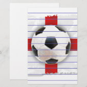 English Soccer Briefpapier (Vorne/Hinten)
