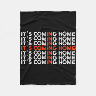 English Soccer It's Coming Home England Flag  Fleecedecke