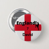 English Soccer Player anpassbar Button (Vorne & Hinten)