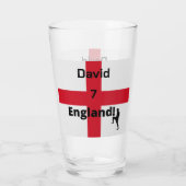 English Soccer Player anpassbar Glas (Rückseite)