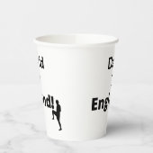 English Soccer Player anpassbar Pappbecher (Links)