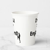 English Soccer Player anpassbar Pappbecher (Rechts)