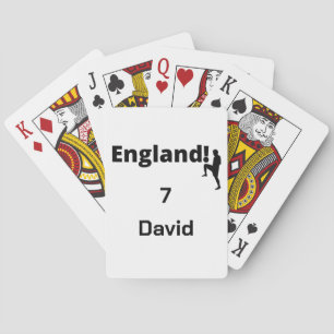 English Soccer Player anpassbar Spielkarten