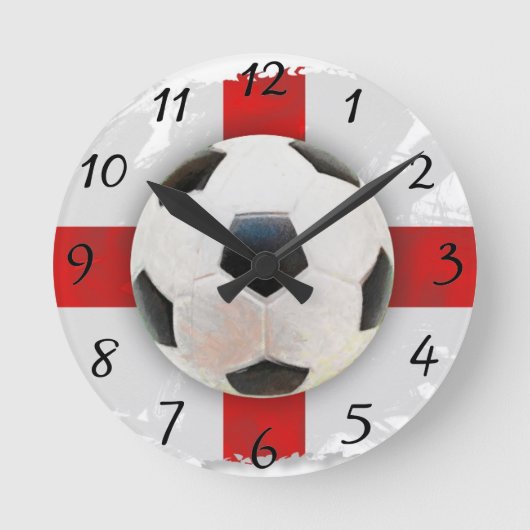 English Soccer Runde Wanduhr (Vorderseite)