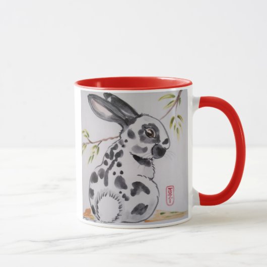 English Spot Bunny Rabbit Design Tasse von Tuzi (Rechts)
