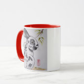 English Spot Bunny Rabbit Design Tasse von Tuzi (Vorderseite Links)