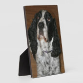 English Spring Spanel Pet Foto Fotoplatte (Seite)