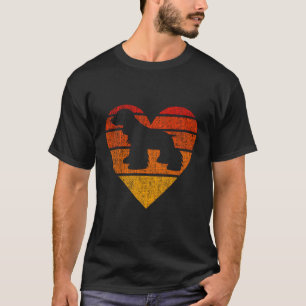English Springer Cocker Spanel Spaniel Dog Retro T-Shirt