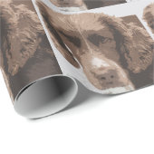 English Springer Geschenkpapier (Rolleneckpunkt)
